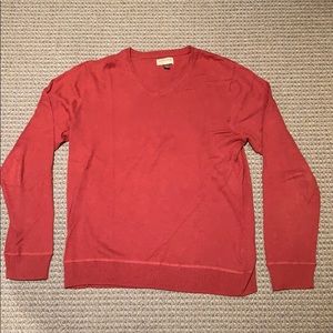 Sonoma V-Neck Sweater Men’s Medium Rust Color